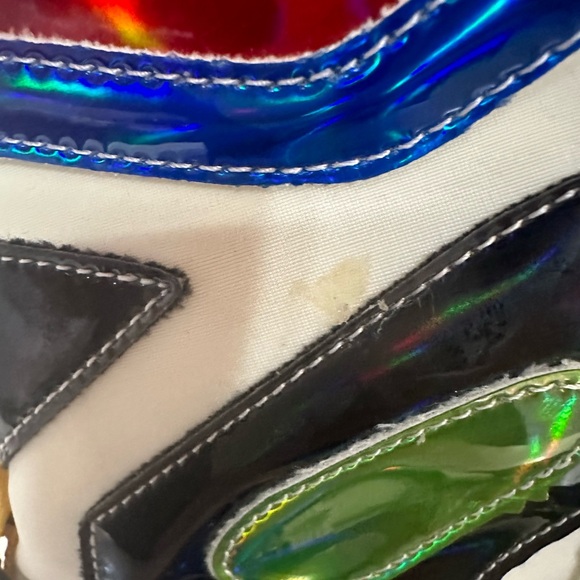 Anthony Wang White Holographic Game Changer Ankle Boots. Size 9 New - Picture 6 of 6